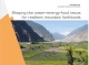 Shaping the water-energy-food nexus for resilient mountain livelihoods
