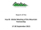 Report of the Fourth Global Meeting of the Mountain Partnership (Erzurum Report)