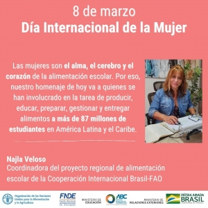 Artículo: La mujer en el desafío de alimentar los estudiantes del mundo |  Programa de Cooperación Internacional Brasil-FAO | Organización de las  Naciones Unidas para la Alimentación y la Agricultura