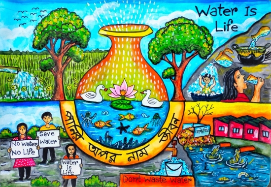 Elusive Elixir - Water Painting by Shambhawi Vermaa
