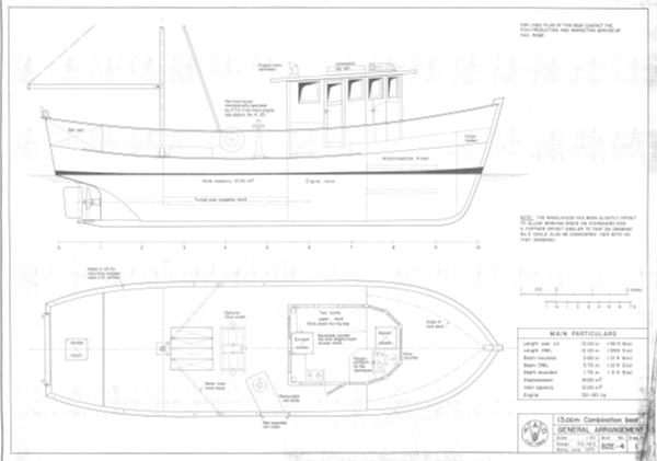 Trawler - 13m - Fishing Vessel Design Database (FVDD)