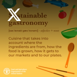 Sustainable gastronomy can help us to take care of our planet
