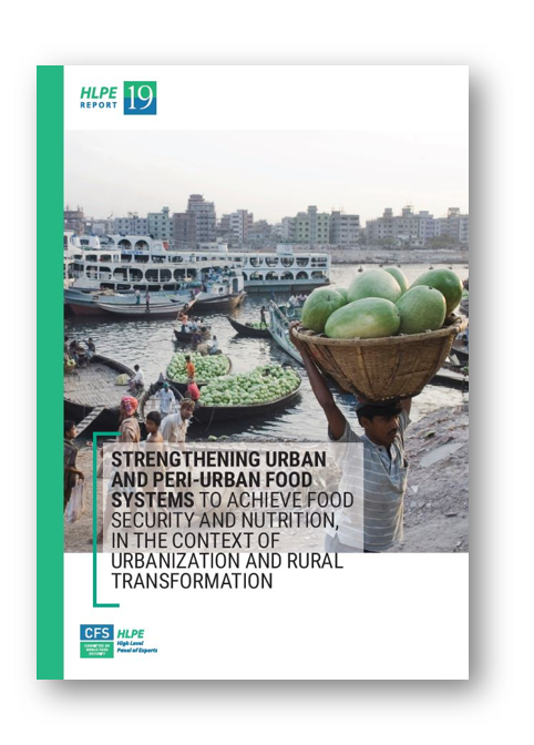 Cover HLPE-FSN report #19 - Urban and peri-urban Food Systems