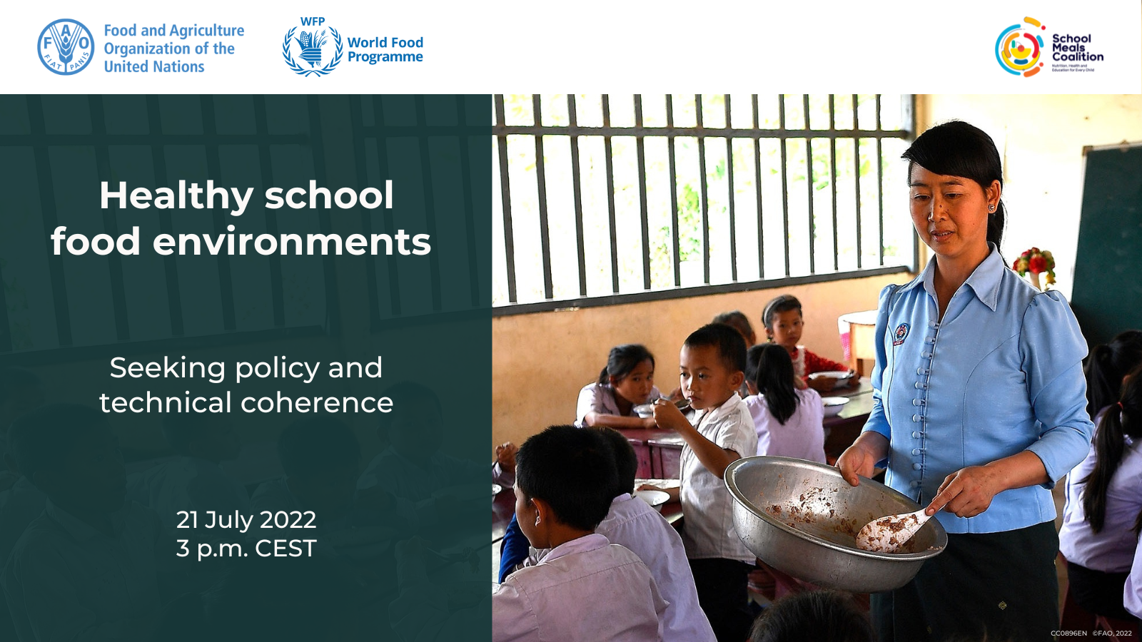 Healthy school food environments. Seeking policy and technical coherence