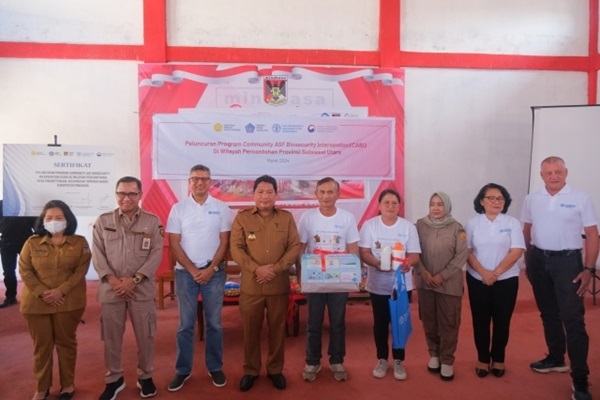 MoA, North Sulawesi Provincial Government, and FAO Combat African Swine Fever with Biosecurity Interventions for Pig Farmers in North Sulawesi
