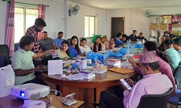 Training on sample collection, dispatch and epidemiological reporting training 