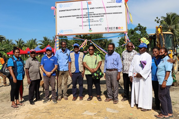 Ground-breaking ceremony for Cocoa and Vanilla Export Depot in Vanimo, West Sepik Province