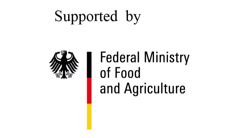 Supported by the Federal Ministry of Food and Agriculture