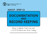 HACCP - Step 12: Documentation and record-keeping