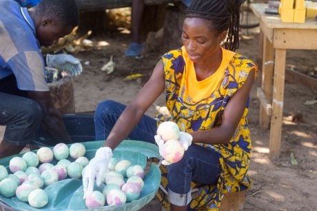 Rita organized a soap-making course for her and others in her cooperative to take all of their businesses to the next level. ©KANBAOCU/Clifford Amoah Adagenera