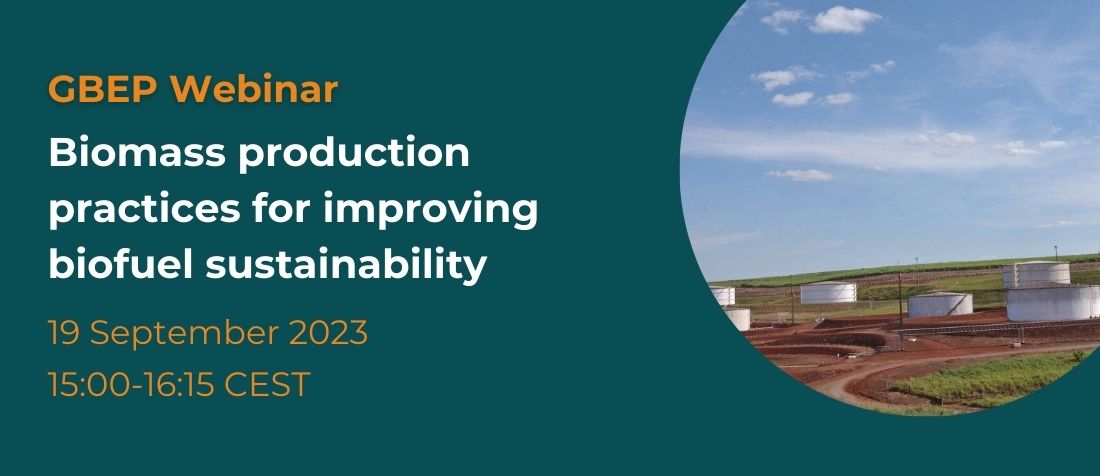Webinar: biomass production practices for improving biofuel sustainability