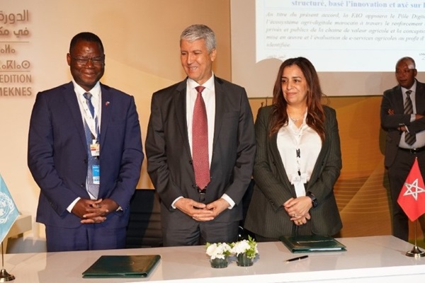 وقعت منظمة الفاو والمركز المغربي لموارد القطاع الثاني لخطة المغرب الأخضر (CRP2) اتفاقاً لضمان تطوير خدمات المعلومات الجغرافية للمياه والزراعة في حوض أم الربيع باستخدام بيانات الوابور ومنهجياتها.