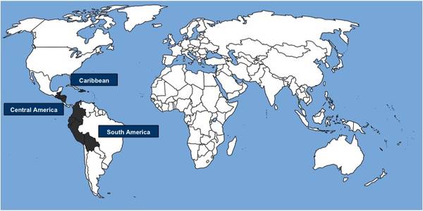 Caribbean On World Map Fao/Italy Cooperative Programme: Latin America & Caribbean