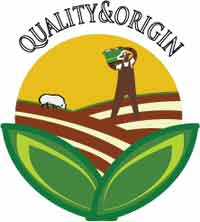 Quality and origin logo